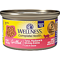 Wellness Complete Health Grilled Tuna Mackerel & Shrimp Entree Wet Cat Food