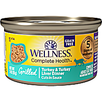 Wellness Complete Health Grilled Turkey & Turkey Liver Dinner Wet Cat Food