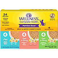 Wellness Complete Health Purrfect Duos Pate & Gravy Cat Food Variety Pack