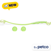 Leaps & Bounds Green Glow in the Dark Ball Launcher Dog Toy