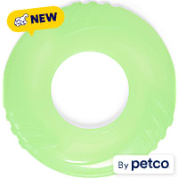 Leaps & Bounds Green Glow in the Dark Disc Flyer Dog Toy