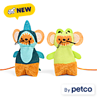 YOULY Shark & Crocodile Mice Cat Toy Set