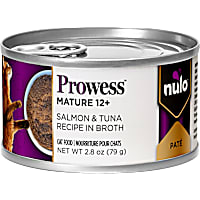 Nulo Prowess Mature 12+ for Senior Cats Salmon & Tuna Pate in Broth Cat Food