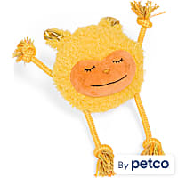 Leaps & Bounds Yellow Knotty Monster Plush Rope Dog Toy