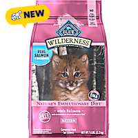 Blue Buffalo Wilderness High-Protein & Grain-Free Natural Ingredients with DHA, Salmon Recipe Dry Food for Kittens