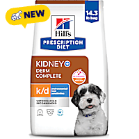 Hill's Prescription Diet k/d + Derm Complete Rice & Egg Recipe Dry Dog Food