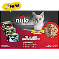 Nulo Pate with Shreds Kitten with Beef, Mackerel & Duck for Cats Variety Pack