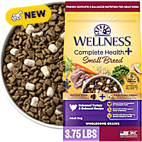 Wellness Complete Health+ Small Breed Turkey & Oatmeal Recipe with Freeze-Dried Wellbites Adult Dry Dog Food