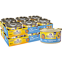 Wellness Complete Health Beef & Salmon Natural, Protein-Rich, Grain Free Pate Adult Wet Cat Food