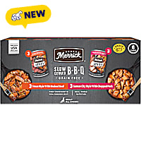 Merrick Slow-Cooked BBQ with Texas Style & Kansas City Style Recipes Premium Wet Dog Food Variety Pack