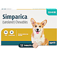 Simparica Chewable for Dogs 22.1-44 lbs.