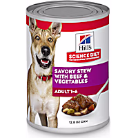 Hill's Science Diet Adult Savory Stew with Beef & Vegetables Canned Wet Dog Food