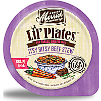 Merrick Lil' Plates Grain Free Itsy Bitsy Beef Stew Recipe Small Breed Wet Dog Food