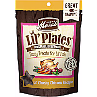 Merrick Lil' Plates Grain Free Chunky Chicken Natural Training Treats for Small Dogs
