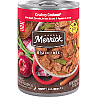 Merrick Grain Free Cowboy Cookout Premium and Wholesome Gluten Free Canned Adult Wet Dog Food