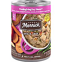 Merrick Grain Free Thanksgiving Day Dinner Premium Gluten Free Canned Adult Wet Dog Food