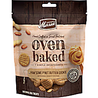 Merrick Oven Baked Paw'some P'nut Butter Cookie with Real Peanut Butter Natural Cookies Treats for Dogs