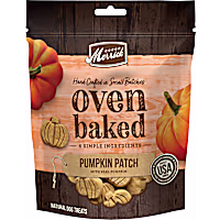 Merrick Oven Baked Pumpkin Patch with Real Pumpkin Snack Natural and Crunchy Bag of Treats for Dogs