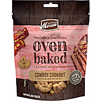 Merrick Oven Baked Cowboy Cookout Recipe with Real Beef and Bacon Natural, Crunchy Bag of Bacon Treats for Dogs