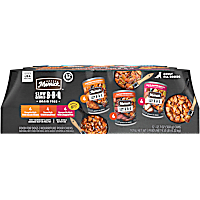 Merrick Slow-Cooked BBQ Premium Real Meat Beef, Chicken and Pork Recipes Canned Wet Dog Food Variety Pack