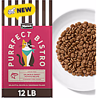 Merrick Purrfect Bistro Grain Free Salmon & Sweet Potato Recipe Natural Dry Cat Food for Adult Cats