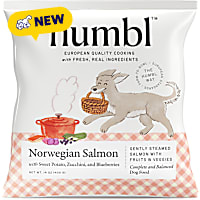 HUMBL Frozen Pourable Pouch EU-Sourced Norwegian Salmon Gently Cooked Dog Food