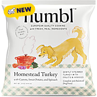 HUMBL Frozen Pourable Pouch EU-Sourced Homestead Turkey Gently Cooked Dog Food