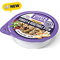 Your Pet's Kitchen Made in The USA with Real Turkey & Vegetable Stew Shreds Wet Dog Food Cups