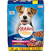 Kibbles 'n Bits Mini Bits Small Breed Savory Bacon & Steak Flavor Dry Dog Food