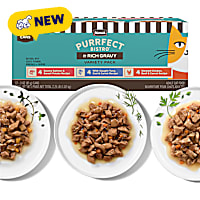 Merrick Purrfect Bistro in Gravy with Chicken, Beef, Tuna, Cod, Salmon, Sweet Potato Cat Food Variety Pack
