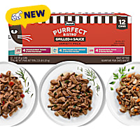 Merrick Purrfect Bistro in Sauce with Beef, Wild-Caught Cod, and Braised Pork Cat Food Variety Pack
