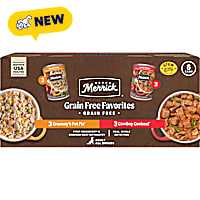 Merrick Grain Free Favorites with Cowboy Cookout & Grammy's Pot Pie Recipes Wet Dog Food Variety Pack