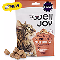 WellJoy Dual-Benefit Skin & Coat+ GutBoost Cat Treats