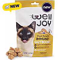 WellJoy Dual-Benefit Immune+ GutBoost Cat Treats