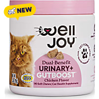 WellJoy Chicken Flavored Soft Chew Urinary + GutBoost Supplement for Cats