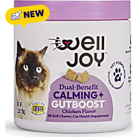 WellJoy Chicken Flavored Soft Chew Calming + GutBoost Supplement for Cats