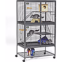 Midwest Critter Nation Double Unit with Stand Small Animal Cage