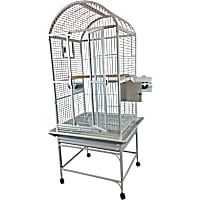 A&E Cage Company White Classico Dometop Medium Bird Cage
