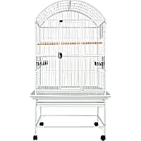 A&E Cage Company Palace Dometop Bird Cage in White