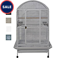 A&E Cage Company Grey Palace Dometop X-Large Bird Cage