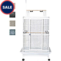 A&E Cage Company 36" X 28" Play Top Bird Cage in Black