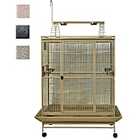A&E Cage Company 48" X 36" Play Top Bird Cage in Stainless Steel
