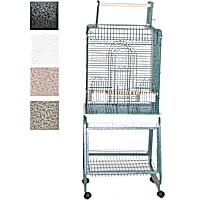 A&E Cage Company Black Play Top Bird Cage with Removable Stand