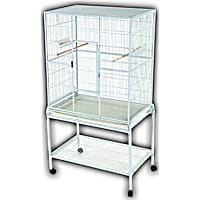 A&E Cage Company Flight Bird Cage in White