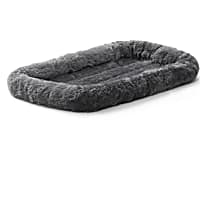Midwest Quiet Time Bolster Gray Dog Bed