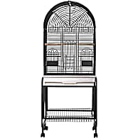 A&E Cage Company Black 701 Opening Dome Top Cage With Removable Stand
