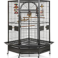 A&E Cage Company X-Large Corner Cage in Black