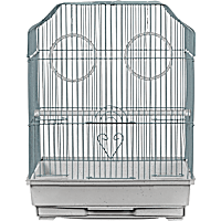 A&E Cage Company Ornate Top Cage in White