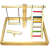 A&E Cage Company Large Wood Table Top Playstation
