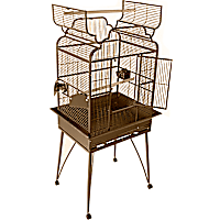 A&E Cage Company Victorian Open Top Bird Cage in Sandstone